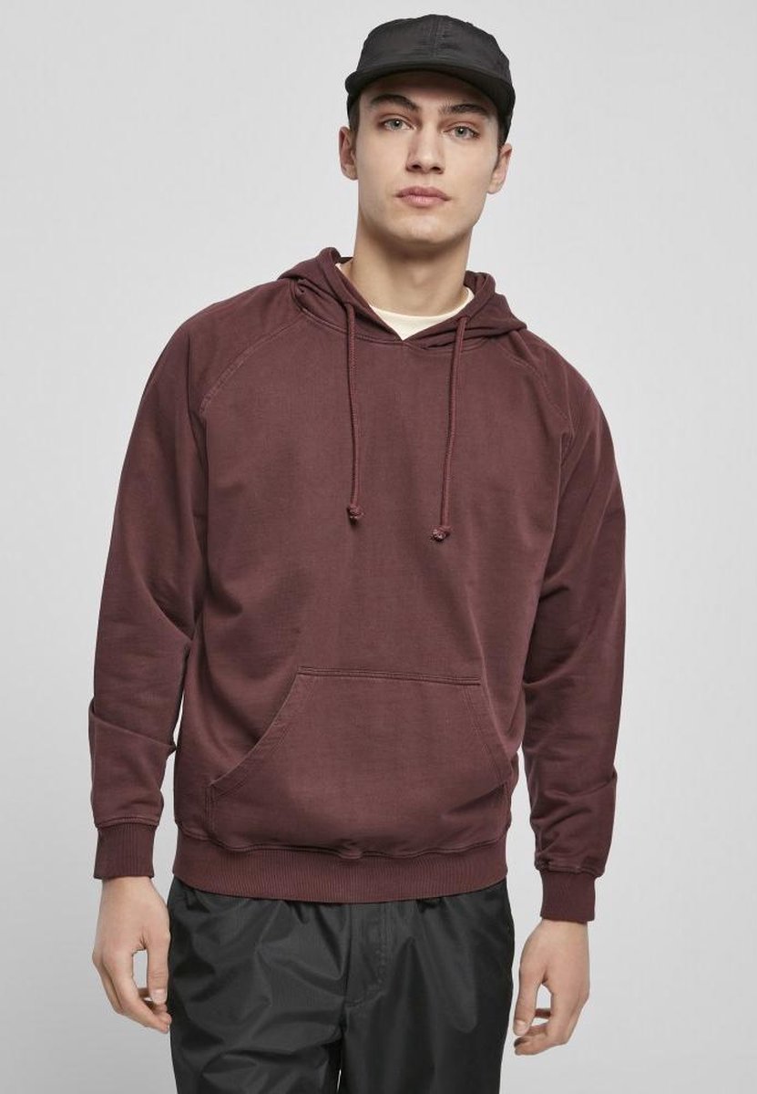 Urban Classics Overdyed Hoodie/trui M Rood