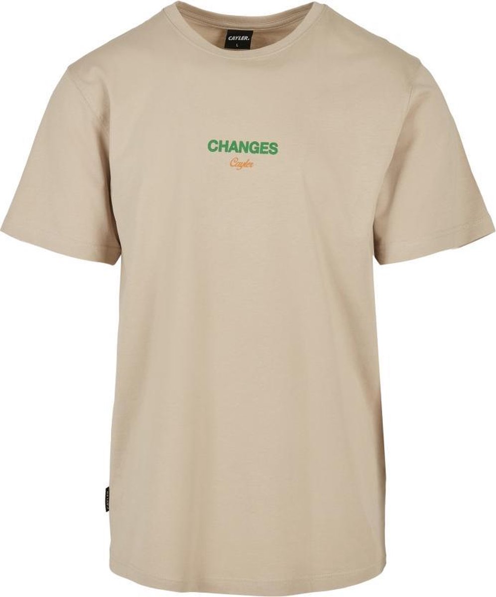 Cayler & Sons - Changes Heren T-shirt - XXL - Beige