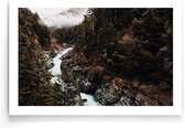 Walljar - Forest River - Muurdecoratie - Poster