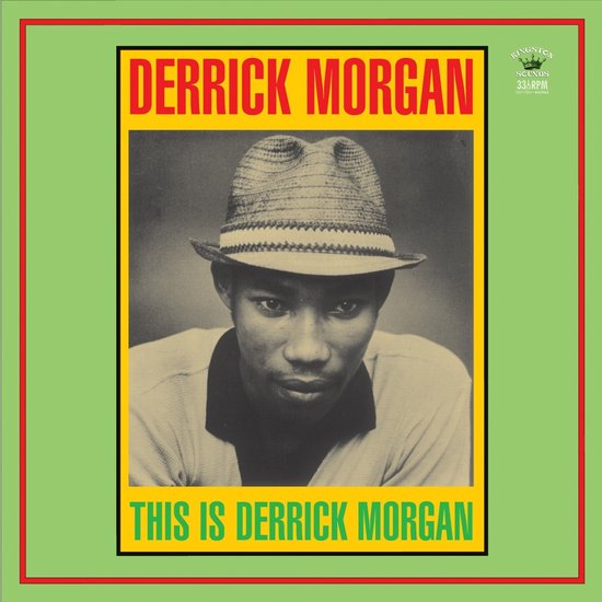 Derrick Morgan, "This Is Derrick Morgan" albumhoes met portret van de zanger met hoed.