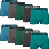 Gianvaglia Microfiber Heren Boxershort Naadloos - 10-pack - Maat XL/XXL