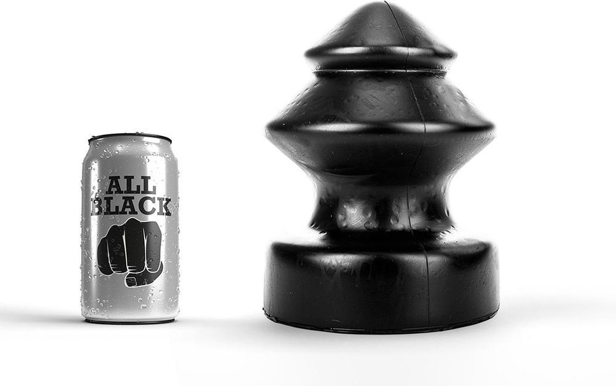 Goedkoopste All Black - Buttplug - 14.5 x 19 cm - Zwart