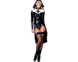 Saintlike Seductress Sexy Nun Costume - Black | 555227BLK-ML | Forplay (all),Forplay - Costumes,LINGERIE OUTLET,TOY OUTLET