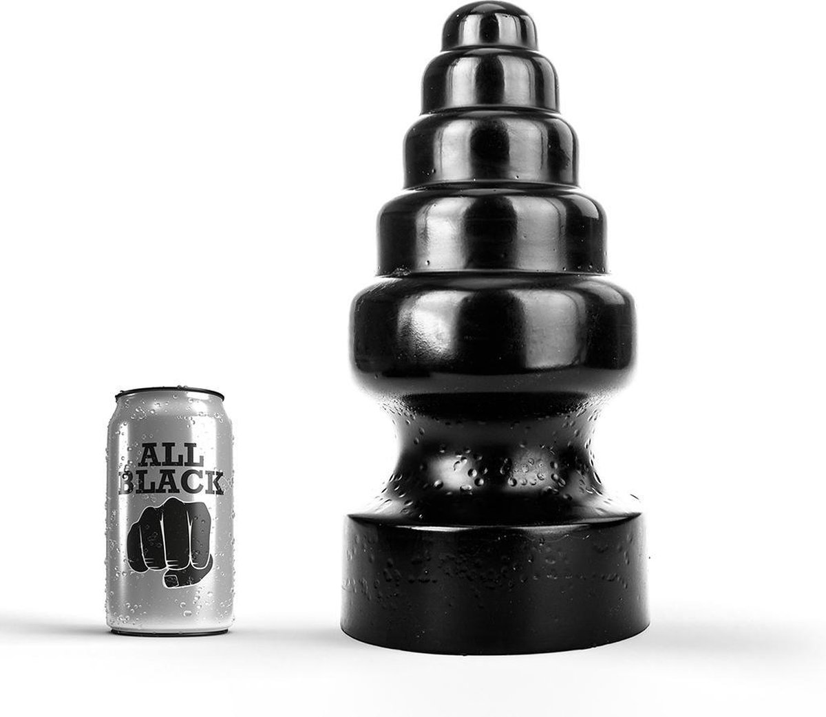 Goedkoopste All Black Buttplug 27 cm - zwart