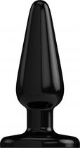 Plug & Play Rubberen Butt Plug met Zuignap  Basic - 12,7 cm - Zwart