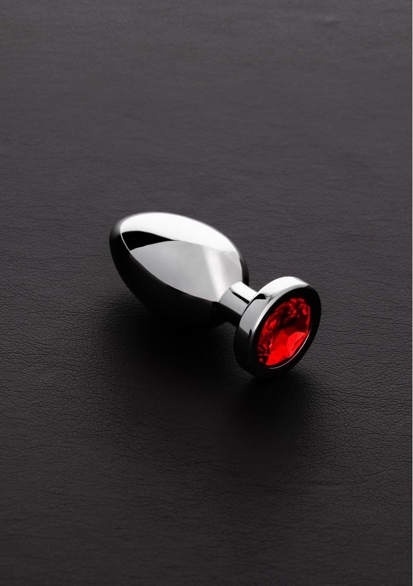 Goedkoopste Triune - Jeweled Butt Plug RED -Small