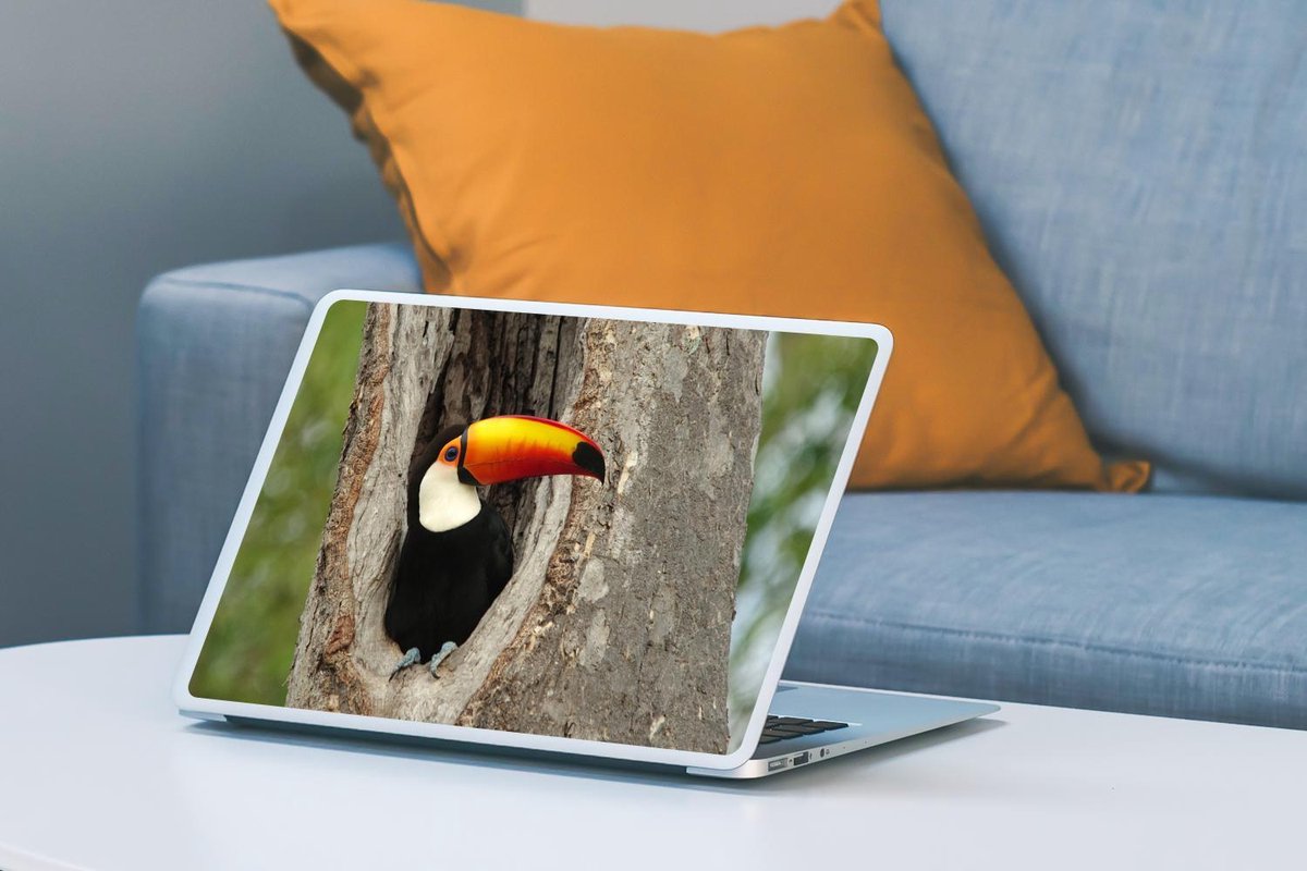 Afbeelding van product SleevesAndCases  Laptop sticker - 10.1 inch - Dieren - Tropisch - Toekan