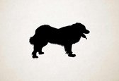 Silhouette hond - Georgian Shepherd Dog - Georgische herdershond - XS - 18x30cm - Zwart - wanddecoratie