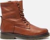 Ps poelman Veterboots cognac - Maat 37