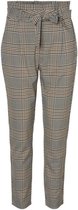 Vero Moda Broek Vmeva Hr Loose Paperbag Liv Pant Noos 10250396 Tabacco Brown/black/whi Dames Maat - W26 X L30