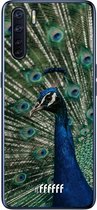 6F hoesje - geschikt voor OPPO A91 -  Transparant TPU Case - Peacock #ffffff