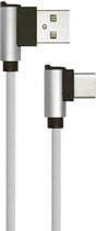 V-tac VT-5362 Type-C naar USB Kabel - L-type - 1 meter - zilver