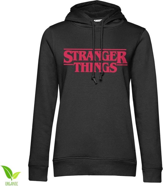 Stranger Things Hoodie/trui -M- Logo Zwart