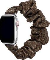 Scrunchie bandje compatibel met Apple Watch 49/45/44/42 mm, Bumble bee/Goud, polsmaat M/L