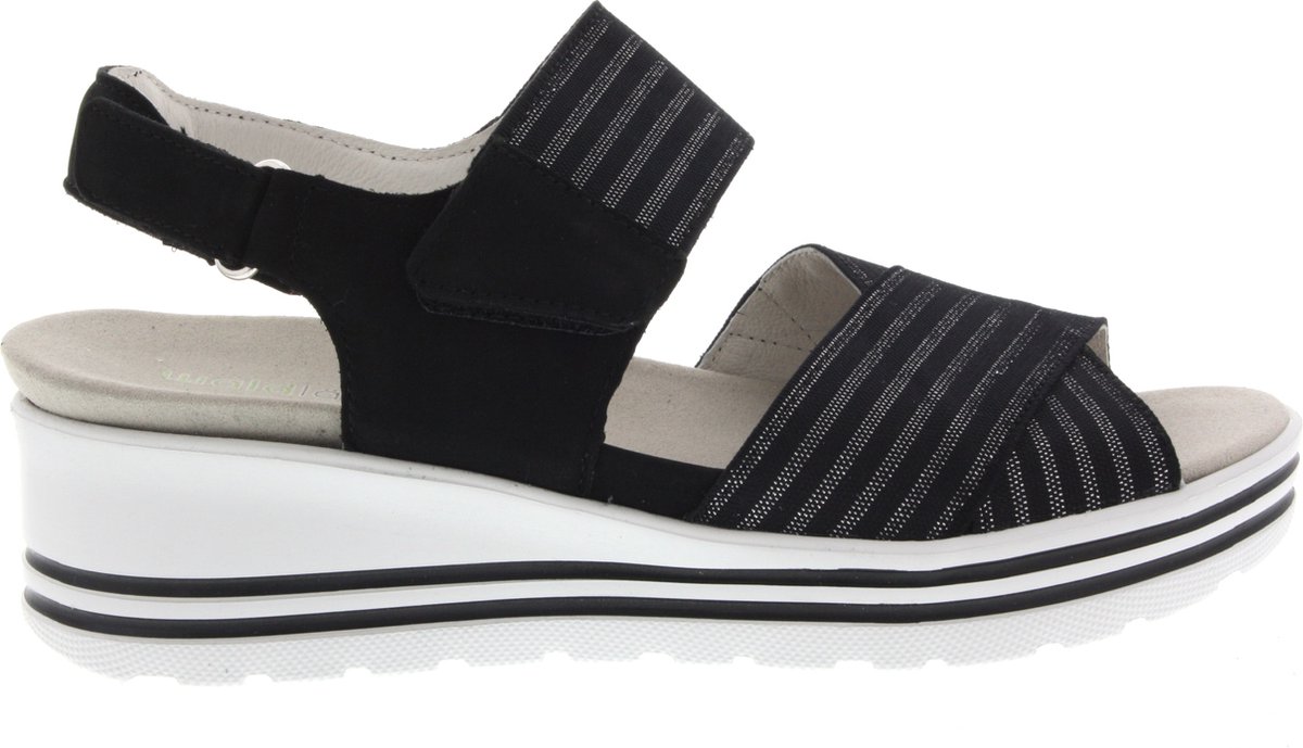 Waldlaufer 728005 H-Michelle Sandalen met hakDames Sandalen Zwart