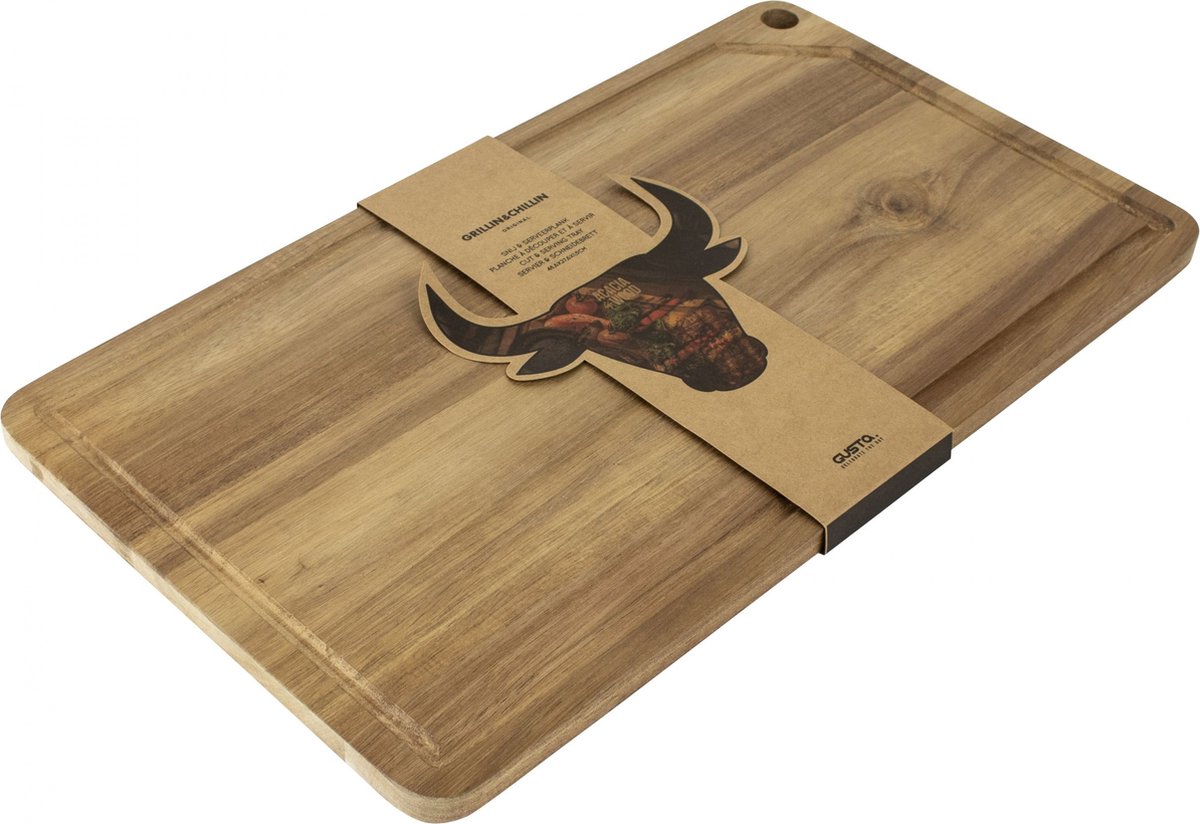 Gusta Grillin' & Chillin' - Snijplank - 48,6x27,6cm - Acaciahout