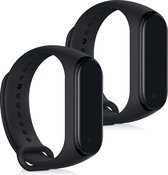 kwmobile 2x armband voor Xiaomi Mi Band 4 - Bandjes voor fitnesstracker in zwart