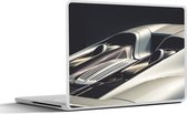 Laptop sticker - 10.1 inch - Auto - Porsche - Uitlaat - 25x18cm - Laptopstickers - Laptop skin - Cover