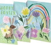 Trifold Triptych Card Easter Bunny (GCN 236E)