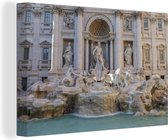 Canvas Schilderij Rome - Fontein - Water - 60x40 cm - Wanddecoratie