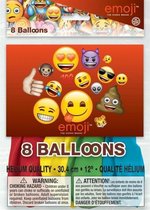 ballonnen emoji 30 cm 8 stuks