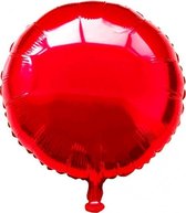 folieballon rond 46 x 46 cm rood