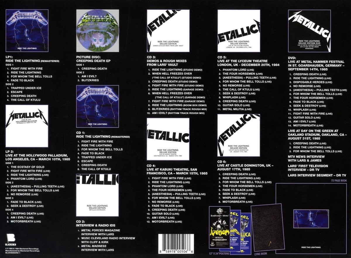LLICA RIDE THE LIGHTNING LP DVD メタリカ Metallica – Ride The Lightning – Vinyl (LP, Album), 1984 [r377464