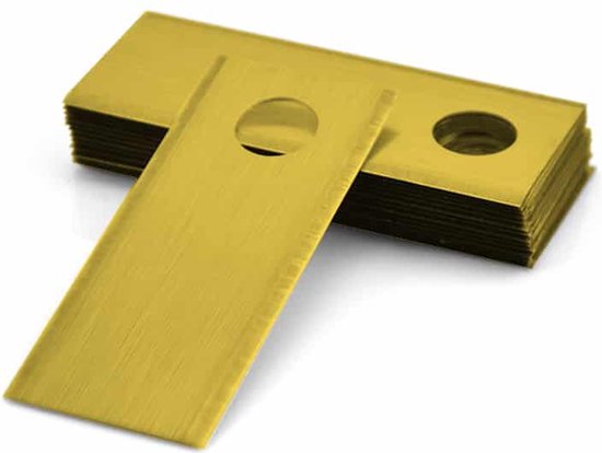 Lames de tondeuse robotique Belrobotics Parcmow (connectées) en titane - 9 pièces