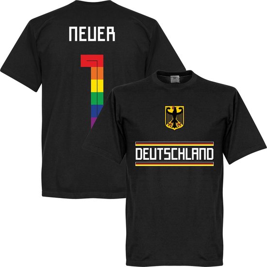 T-Shirt Allemagne Neuer Pride Team - Zwart - 5XL