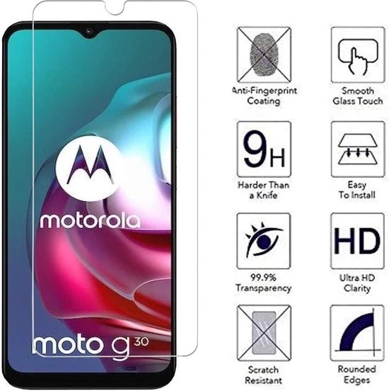 Geschikt Voor: Motorola Moto G10 / G20 / G30 - 2x Screenprotector - screen protector - glas - bescherm - beschermglas - ZT Accessoires