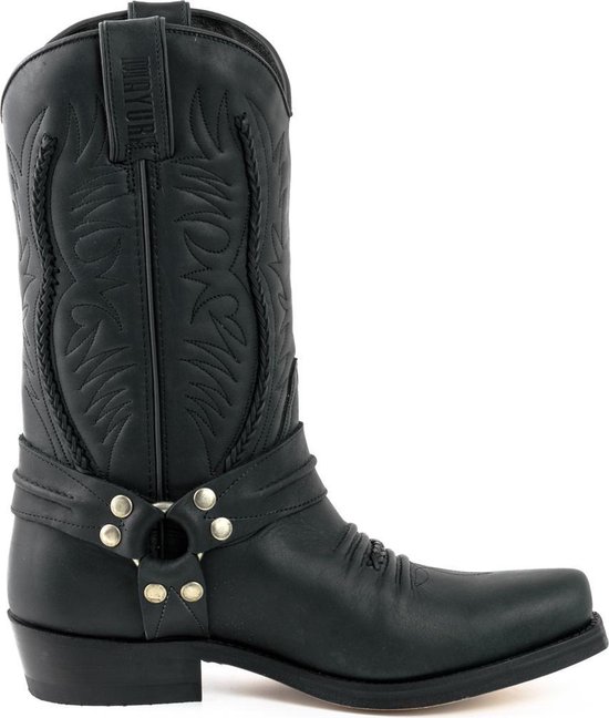 Heren Paardensport laarzen - Duurzame Non-Slip Western Cowboy Knie Hoge Lange Schoenen Fit Voor Outdoor Werk Wandelen Rijden (Kleur: Zwart, Maat: UK6