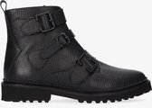 Tango | Bee 563-a black igunana leather/buckles - black sole | Maat: 38
