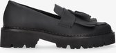 Tango | Bee bold 85-b black rubber fringes loafer - black sole | Maat: 37