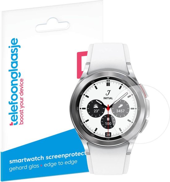 Telefoonglaasje Screenprotectors - Geschikt voor Samsung Galaxy Watch4 Classic - PMMA - (Dun/Flexibel) Plexiglas Screenprotector - Geschikt voor Samsung Galaxy Watch4 Classic - Beschermglas - Smartwatch