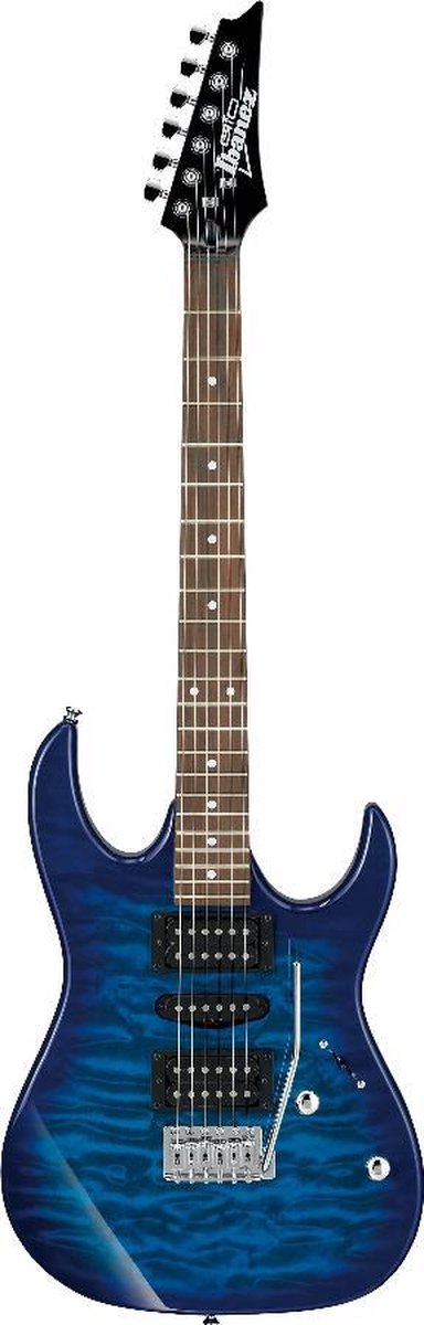 Ibanez GRX70QA GIO Transparent Blue Burst