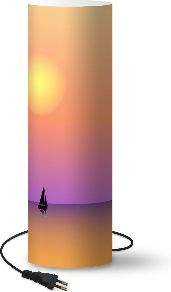 Lamptiger Tafellamp - Zeilboot - Ø 16 Cm - E14 - Multicolor