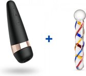 Satisfyer Pro 3 - Clitorisstimulator + Glazen G-Spot Dildo
