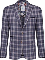 A fish named Fred- Blazer small blue orange check - 48-EU