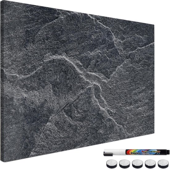 Beschrijfbaar en uitwisbaar magneetbord voor de muur - 5 magneten - 1