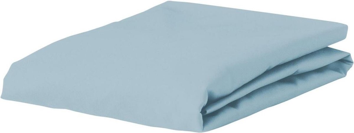 ESSENZA Premium Percale Hoeslaken Ijsblauw - 180x200 cm
