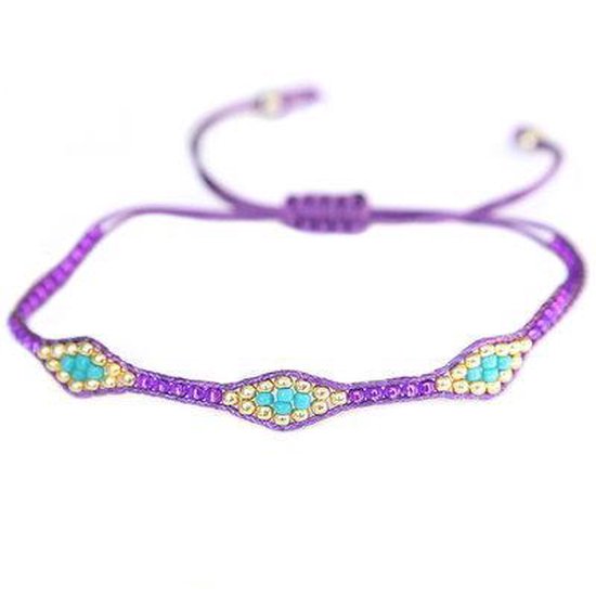 Armband Miyuki Ibiza purple