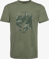 Unsigned heren T-shirt - Groen - Maat L