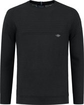 Gabbiano Trui Tricot Trui Met Ribstructuur 611715 Black 201 Mannen Maat - XL