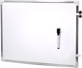 Magnetisch whiteboard met marker met wisser 80 x 60 cm - Kantoorbenodigdheden - Schoolborden