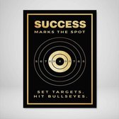 DEVICI Motiverende Wanddecoratie - Muurdecoratie - Success Marks The Spot - Canvas Wall Art Ingelijste Wanddecoratie Kantoor Ingelijste Kunstposters & Kunstprints