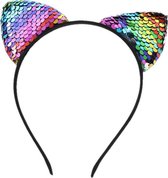 Prinses - Cat ears - Bright Rainbow - Prinsessenjurk - Verkleedkleding - Haarband - Accessoire