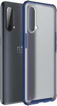 OnePlus CE 5G Hoesje Hybride Back Cover Matte Transparant Blauw