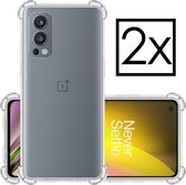 Oneplus Nord 2 Hoesje Transparant Cover Shock Proof Case Hoes - 2x