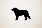 Golden Mountain Dog - Silhouette hond - L - 68x98cm - Zwart - wanddecoratie