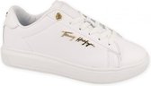 TOMMY HILFIGER dames Signature Leather sneaker White    WIT 36